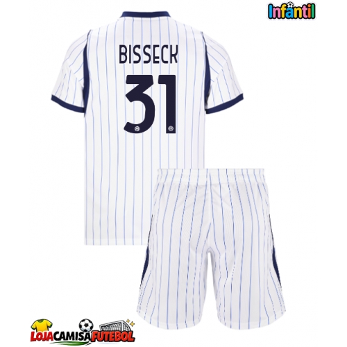 Camisa de Futebol Inter Milan Yann Bisseck #31 Equipamento Secundário Infantil 2026-27 Manga Curta (+ Calças curtas)